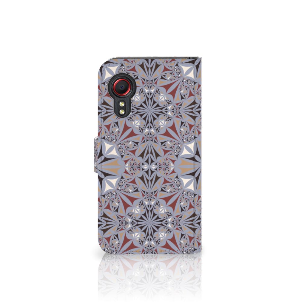 Samsung Galaxy Xcover 5 Bookcase Flower Tiles