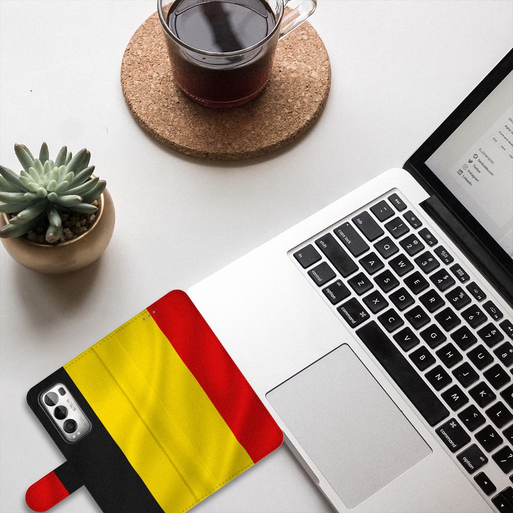 OPPO Find X3 Neo 5G Bookstyle Case Belgische Vlag