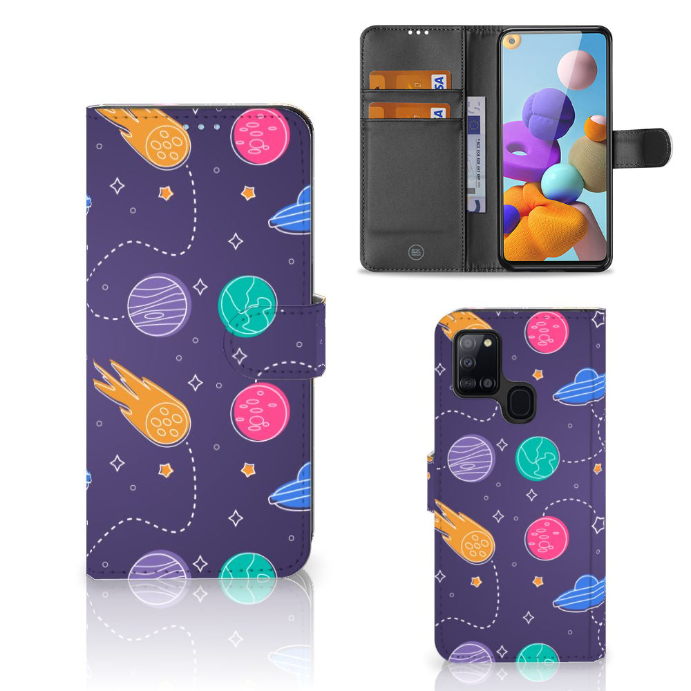 Samsung Galaxy A21s Wallet Case met Pasjes Space