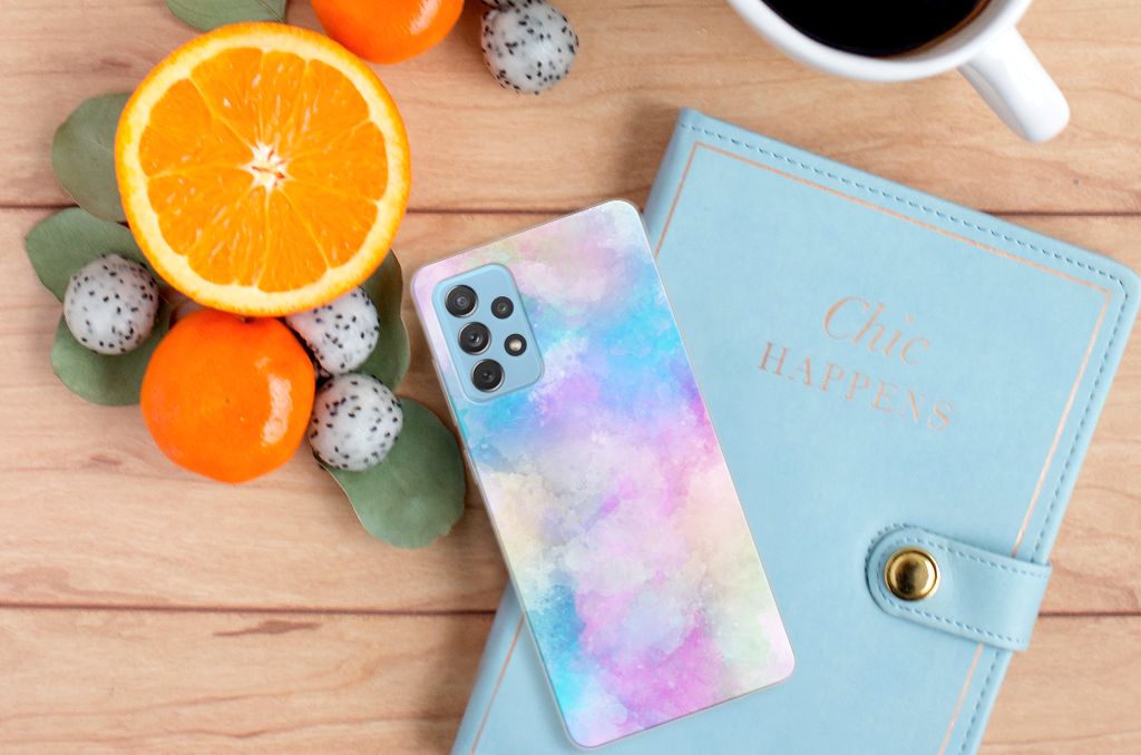 Hoesje maken Samsung Galaxy A72 Watercolor Light