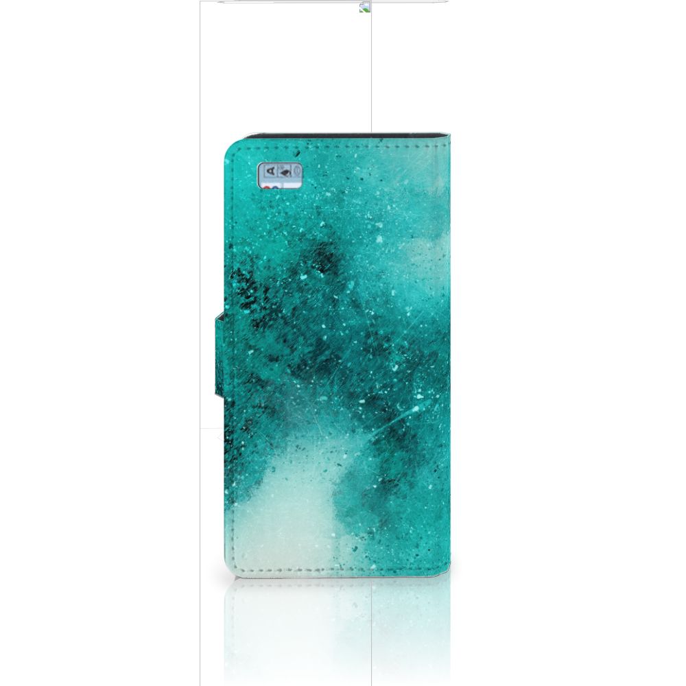 Hoesje Huawei Ascend P8 Lite Painting Blue