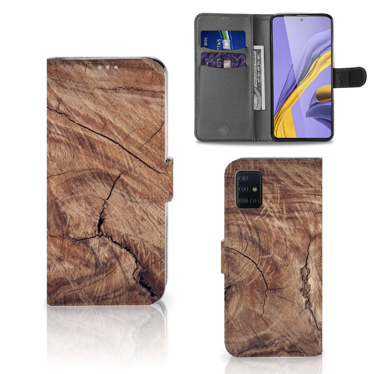 Samsung Galaxy A51 Book Style Case Tree Trunk