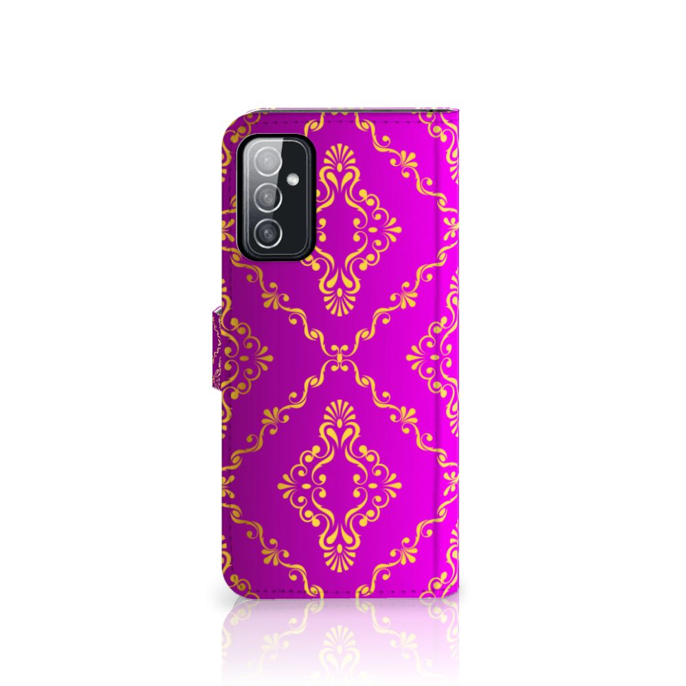 Wallet Case Samsung Galaxy M52 Barok Roze