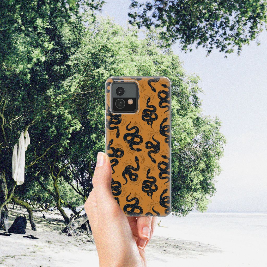 TPU Hoesje voor Motorola Moto G72 Snakes B2C Telecom