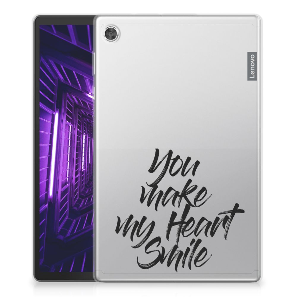 Lenovo Tab M10 Plus Back cover met naam Heart Smile - B2C Telecom
