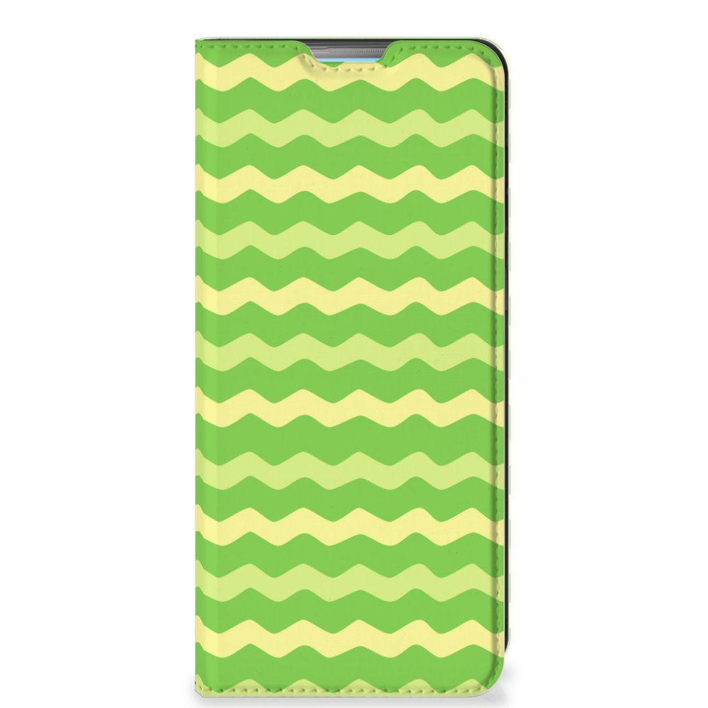 OPPO A74 4G Hoesje met Magneet Waves Green - B2C Telecom