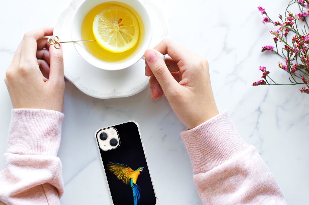 iPhone 13 mini Case Anti-shock Papegaai - B2C Telecom