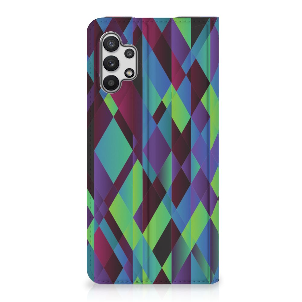 Samsung Galaxy A32 5G Stand Case Abstract Green Blue - B2C Telecom