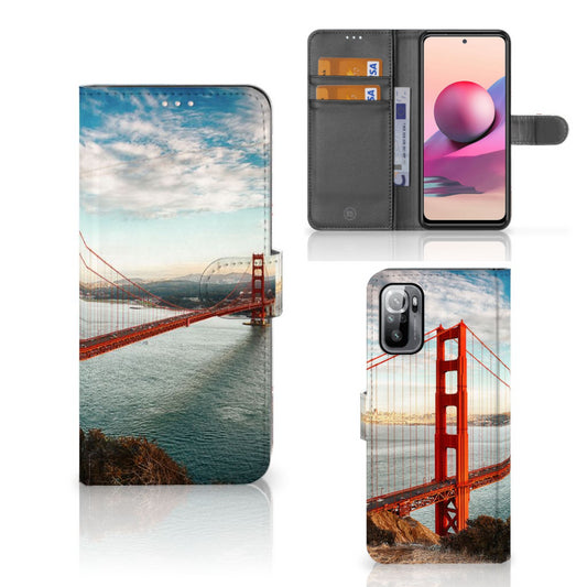 Xiaomi Redmi Note 10/10T 5G | Poco M3 Pro Flip Cover Golden Gate Bridge