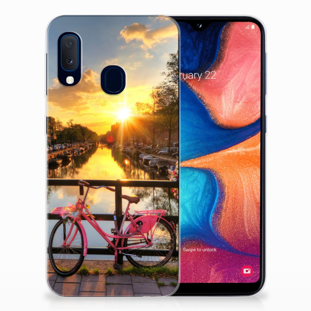 Samsung Galaxy A20e Siliconen Back Cover Amsterdamse Grachten