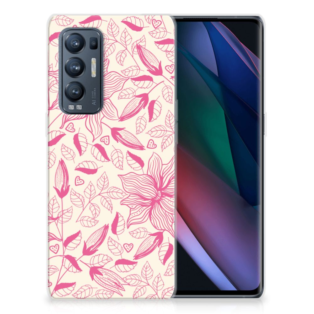 OPPO Find X3 Neo TPU Case Pink Flowers B2C Telecom