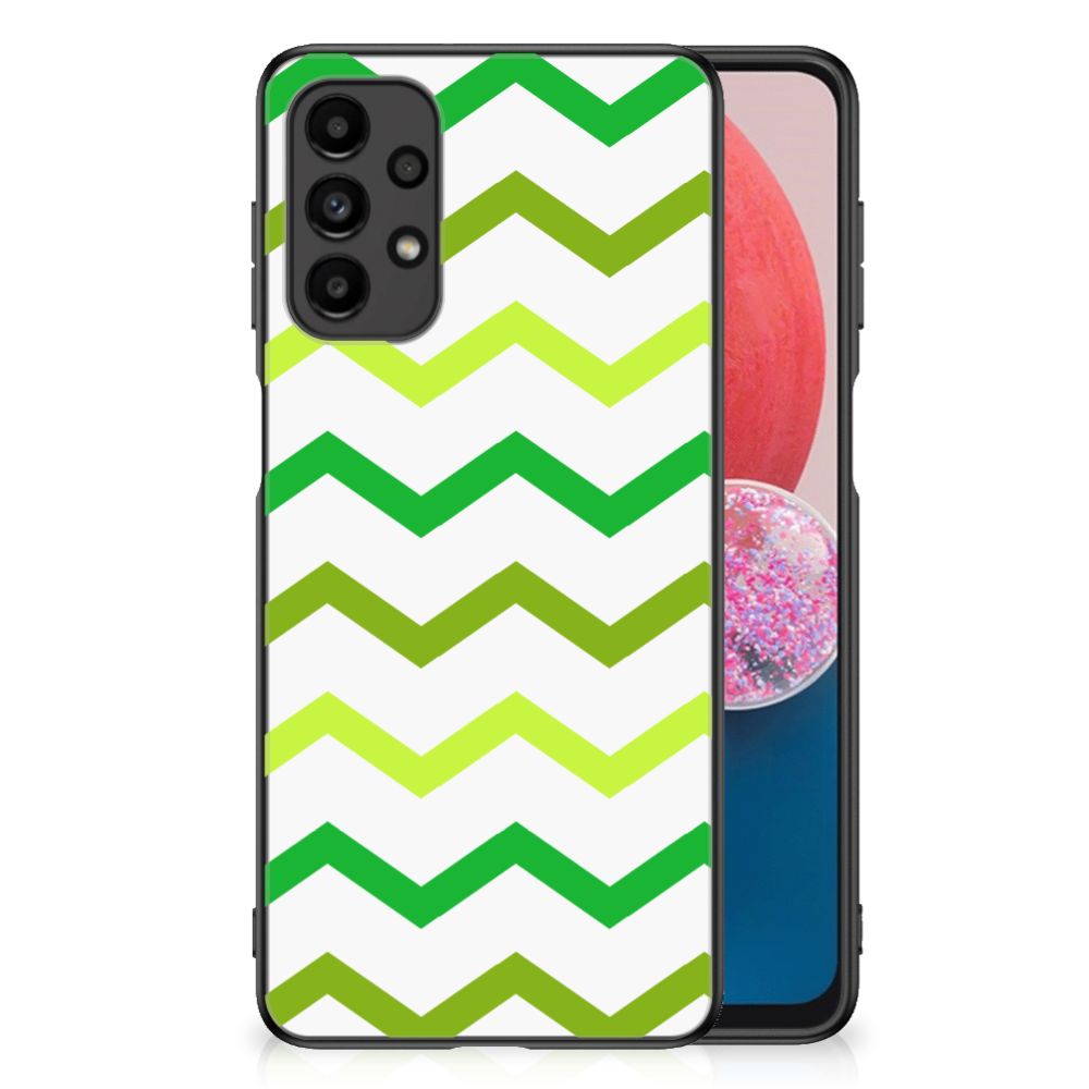 Samsung Galaxy A13 4G Back Case Zigzag Groen B2C Telecom