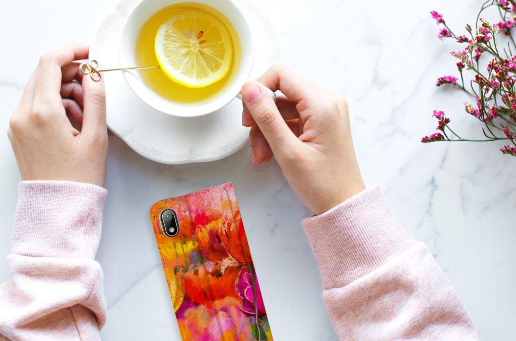 Bookcase Huawei Y5 (2019) Tulips - B2C Telecom