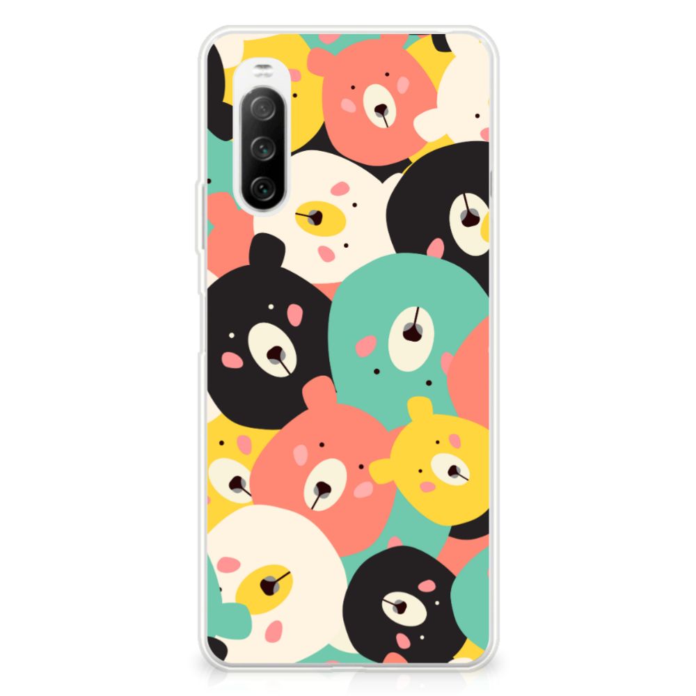 Sony Xperia 10 III Telefoonhoesje met Naam Bears