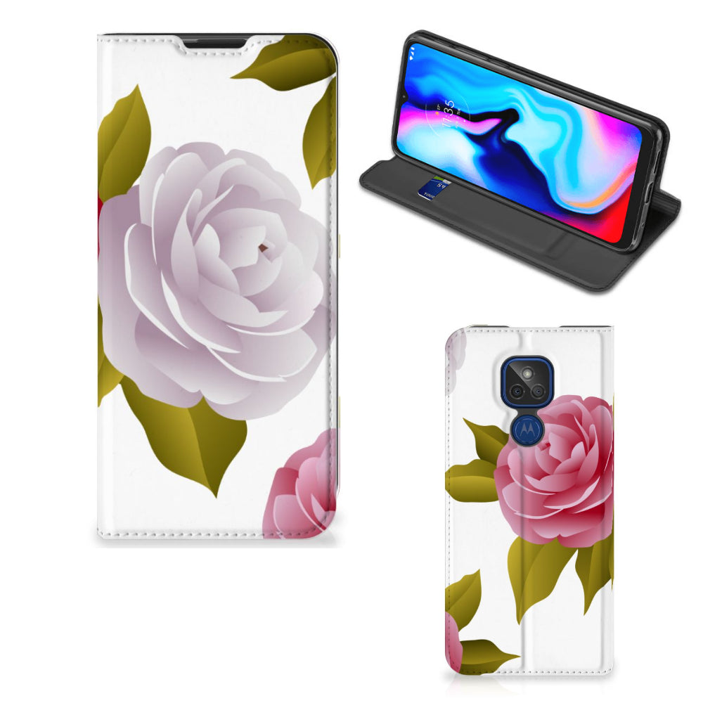 Motorola Moto G9 Play Smart Cover Roses