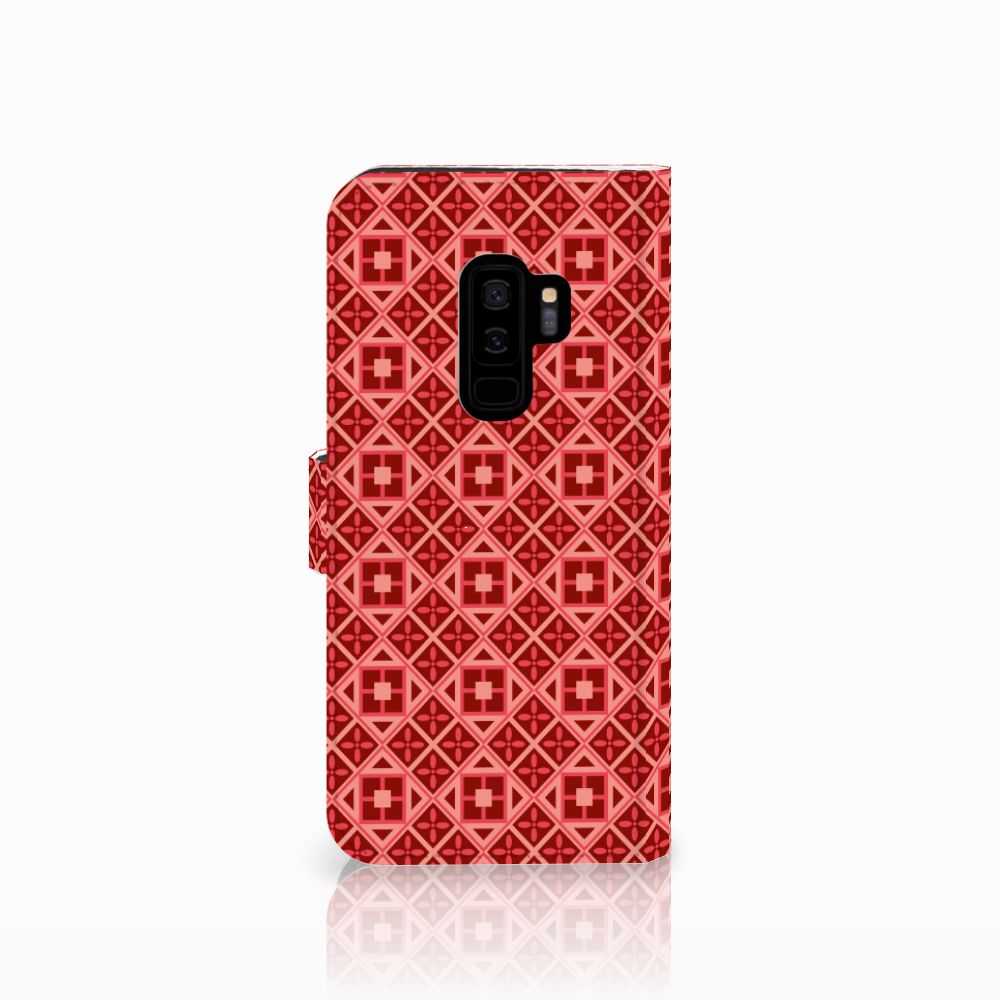 Samsung Galaxy S9 Plus Telefoon Hoesje Batik Rood