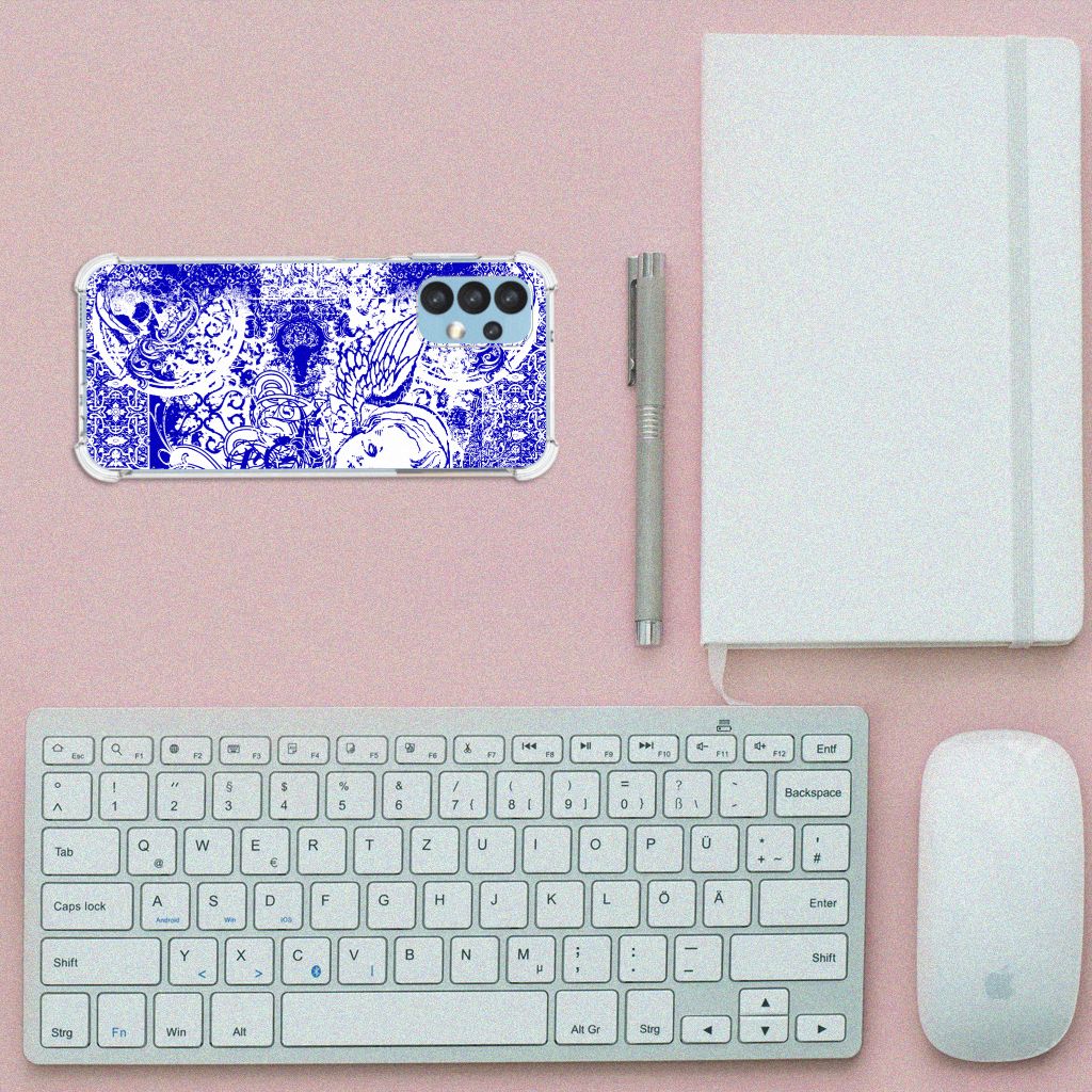 Extreme Case Samsung Galaxy A13 (4G) Angel Skull Blauw B2C Telecom