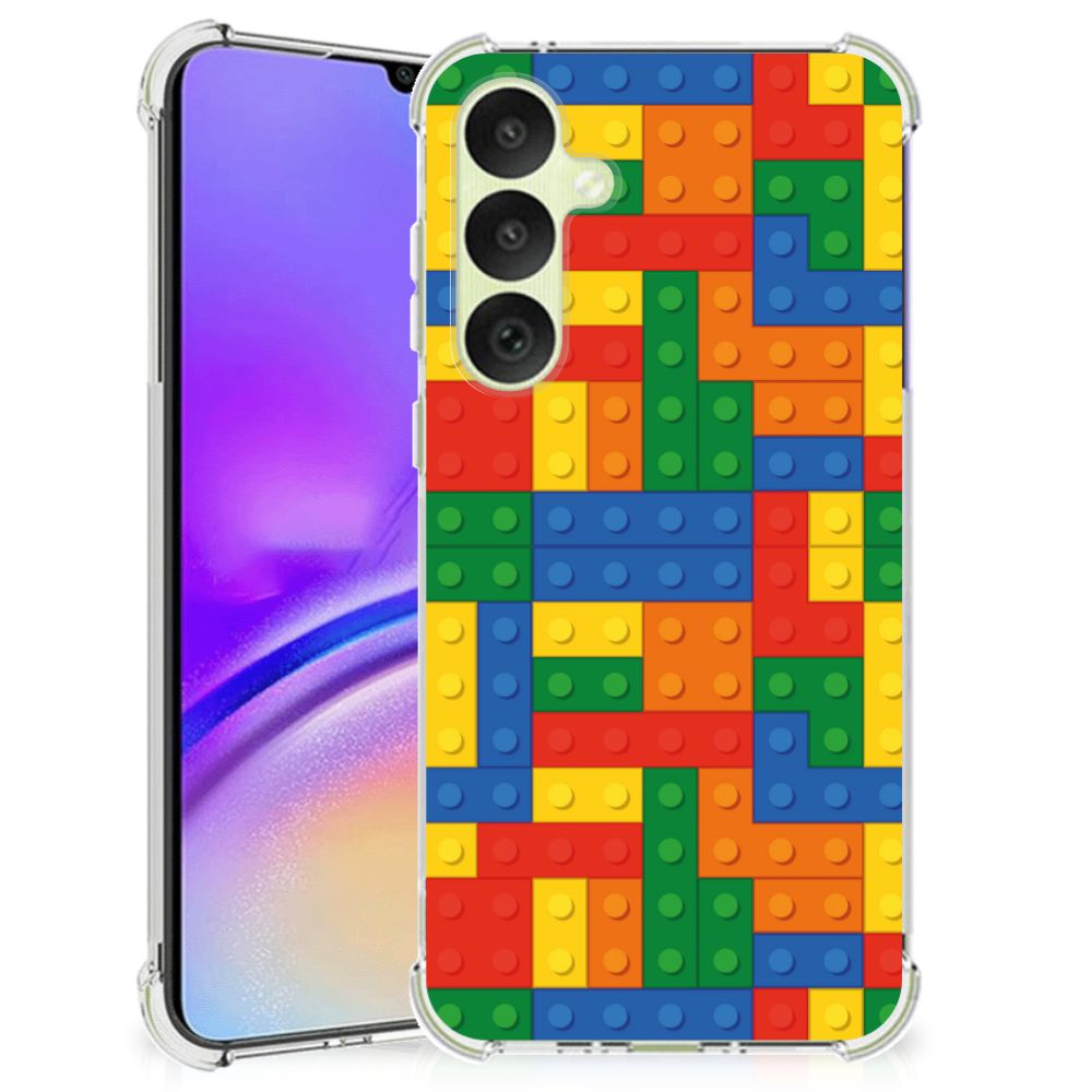 Samsung Galaxy A35 Doorzichtige Silicone Hoesje Blokken B2C Telecom