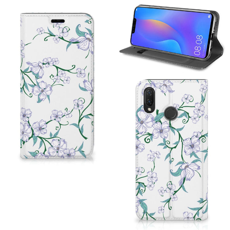 Huawei P Smart Plus Uniek Smart Cover Blossom White