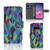Samsung Galaxy S10e Book Case Abstract Green Blue