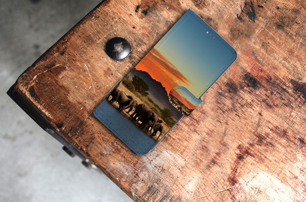 Nokia 5.3 Telefoonhoesje met Pasjes Olifanten