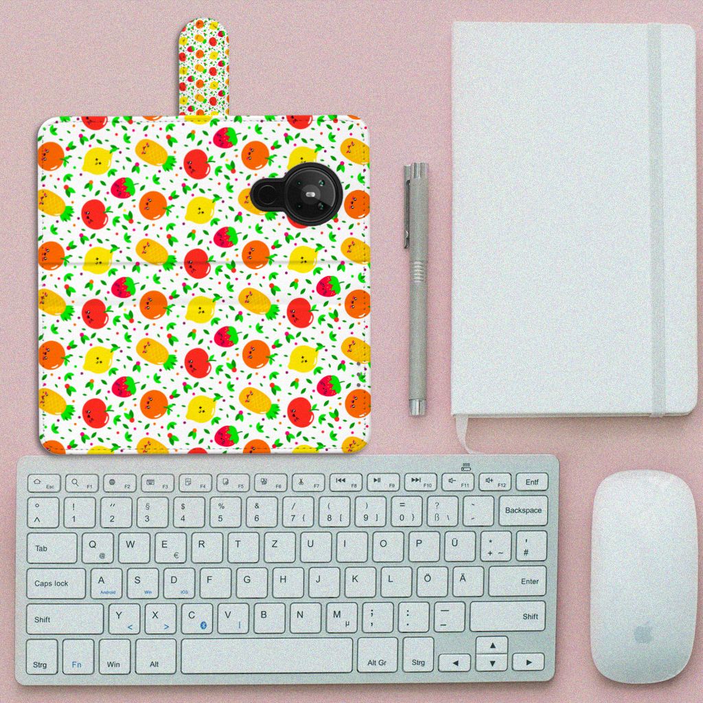 Nokia 5.3 Book Cover Fruits