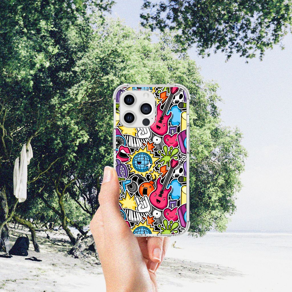 iPhone 13 Pro Max Anti Shock Bumper Case Punk Rock - B2C Telecom