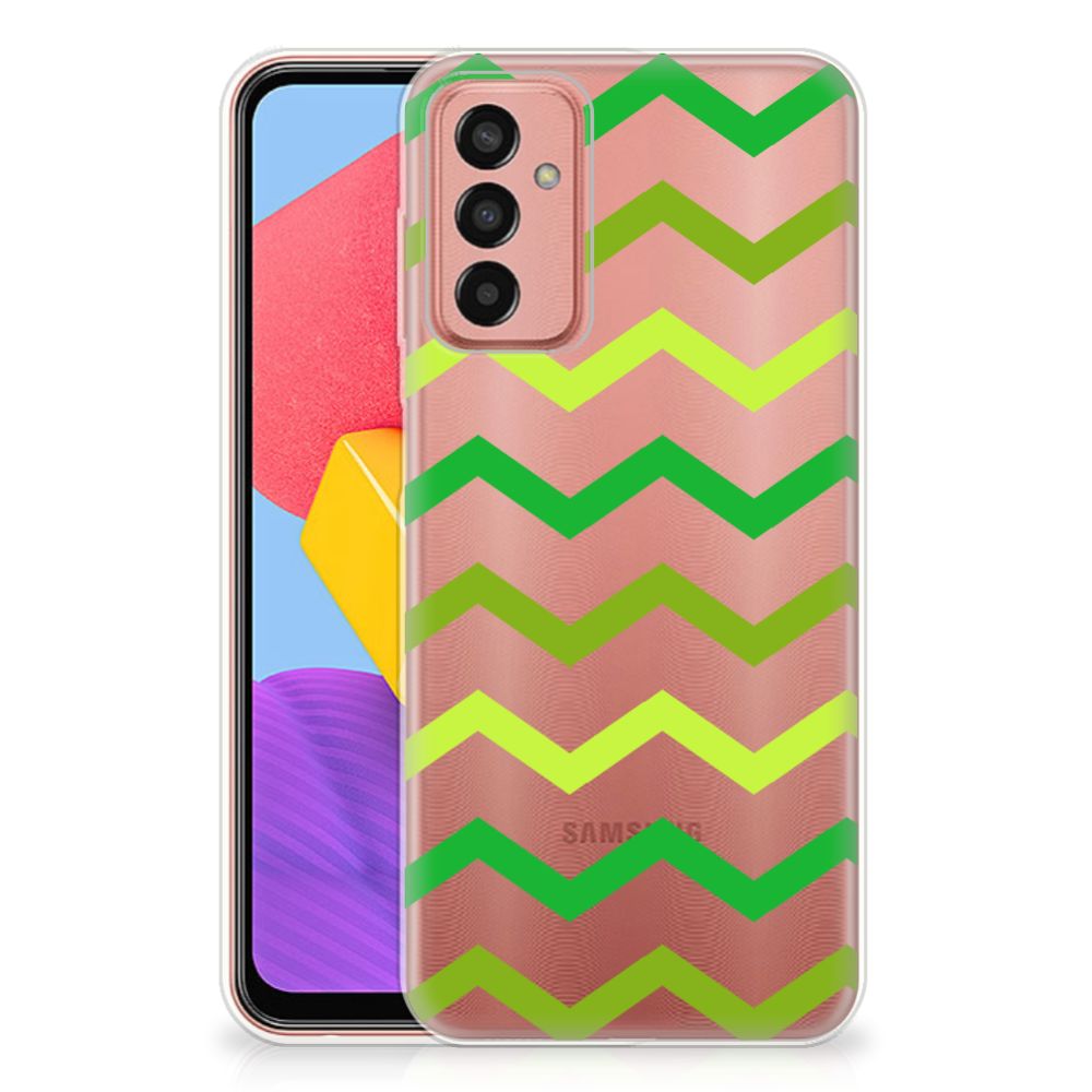 Samsung Galaxy M13 | M23 TPU bumper Zigzag Groen B2C Telecom