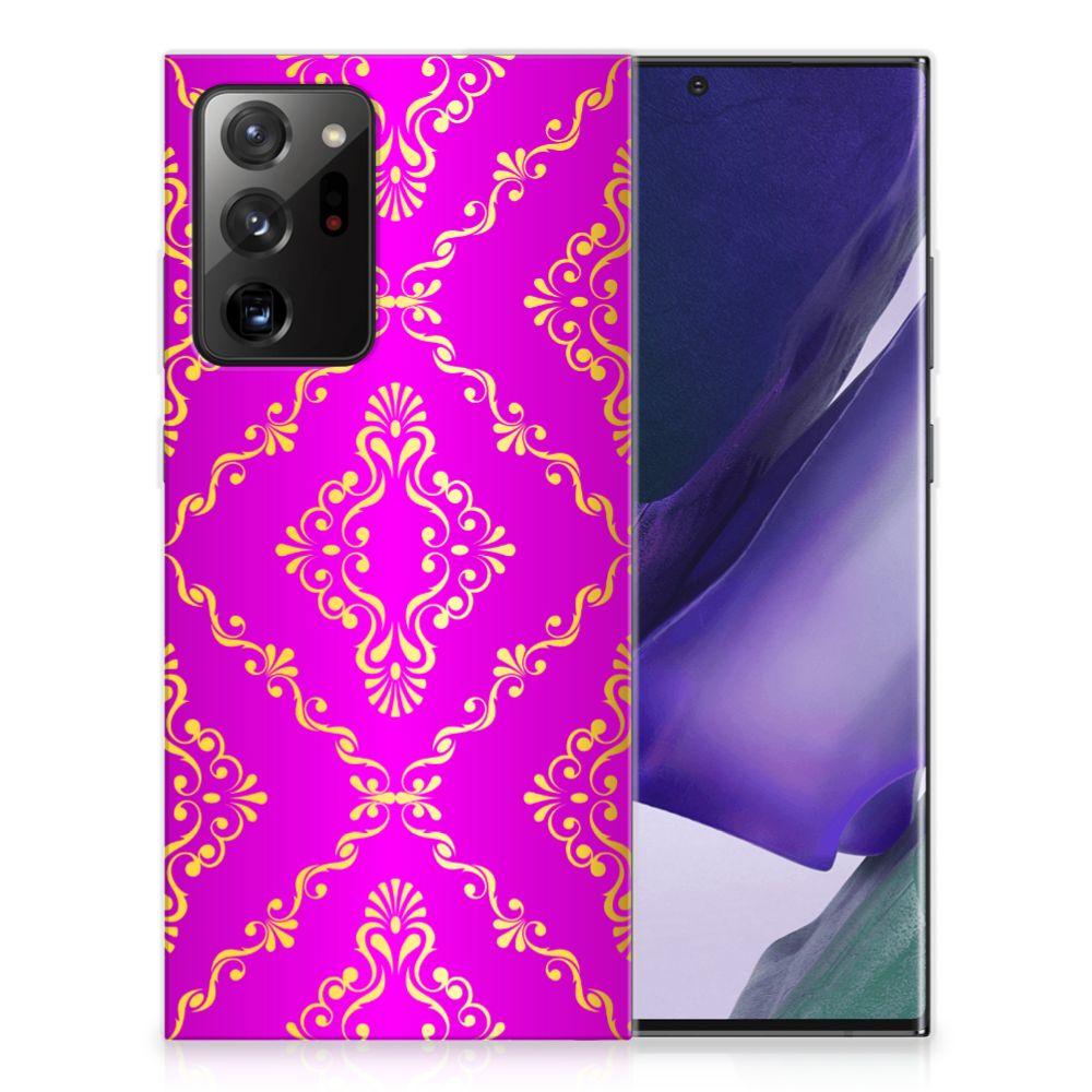 Siliconen Hoesje Samsung Galaxy Note20 Ultra Barok Roze B2C Telecom