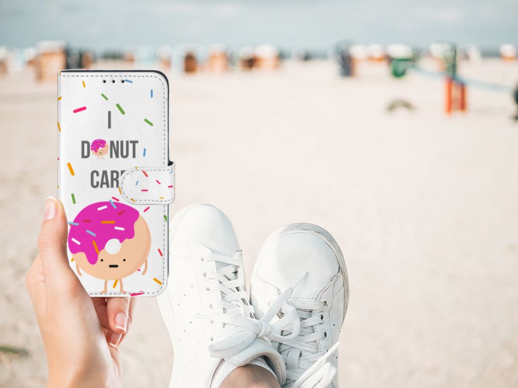 Samsung Galaxy M10 Book Cover Donut Roze