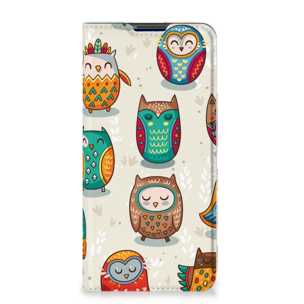 Xiaomi Redmi Note 9 Hoesje maken Vrolijke Uilen - B2C Telecom