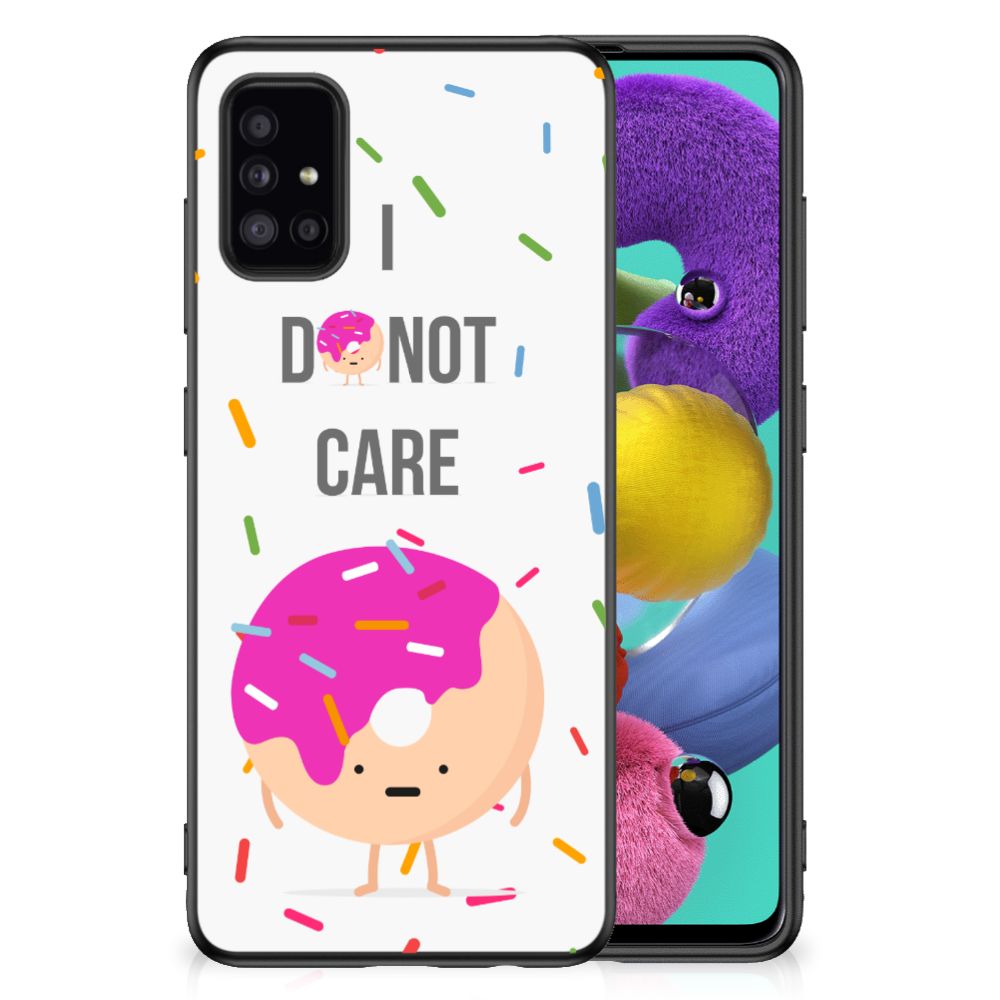 Samsung Galaxy A51 Silicone Case Donut Roze