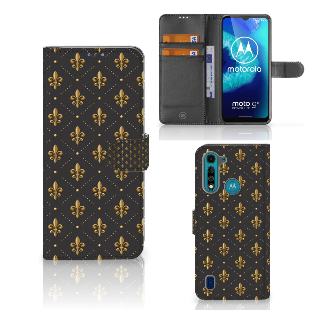 Motorola G8 Power Lite Telefoon Hoesje Franse Lelie