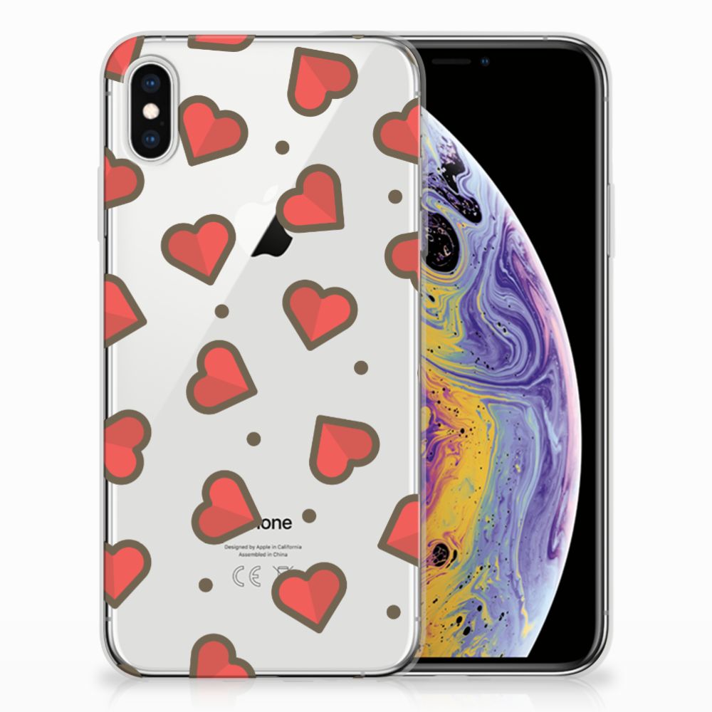 Apple iPhone Xs Max TPU bumper Hearts