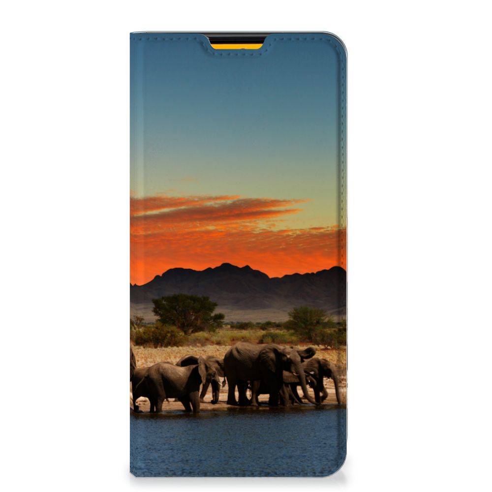 Samsung Galaxy M52 Hoesje maken Olifanten - B2C Telecom