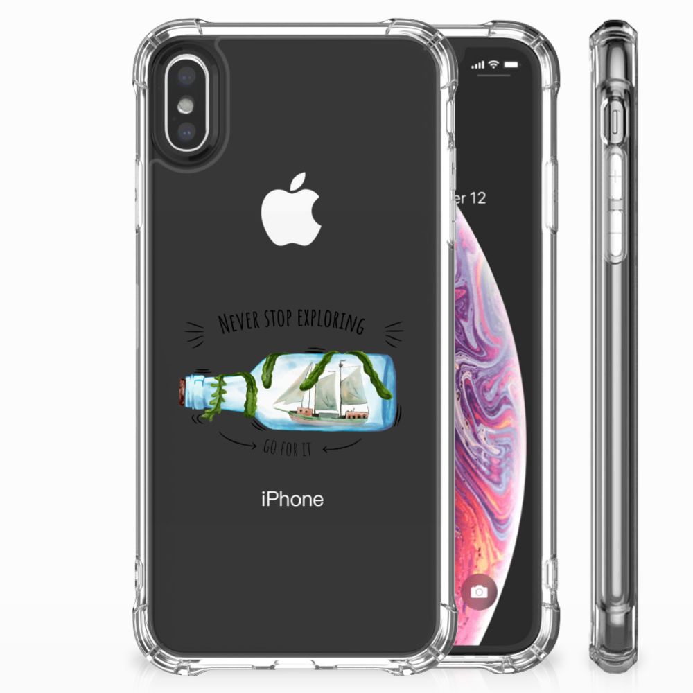 Apple iPhone Xs Max Stevig Bumper Hoesje Boho Bottle