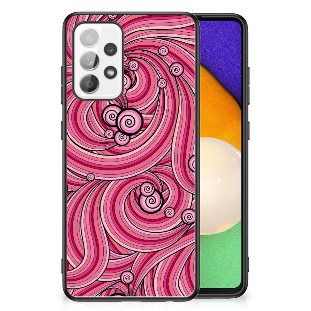 Samsung Galaxy A52 | A52s (5G/4G) Leuk Telefoonhoesje Swirl Pink