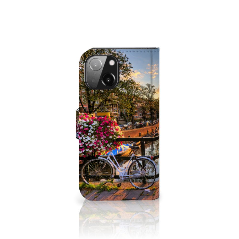 iPhone 13 Mini Flip Cover Amsterdamse Grachten
