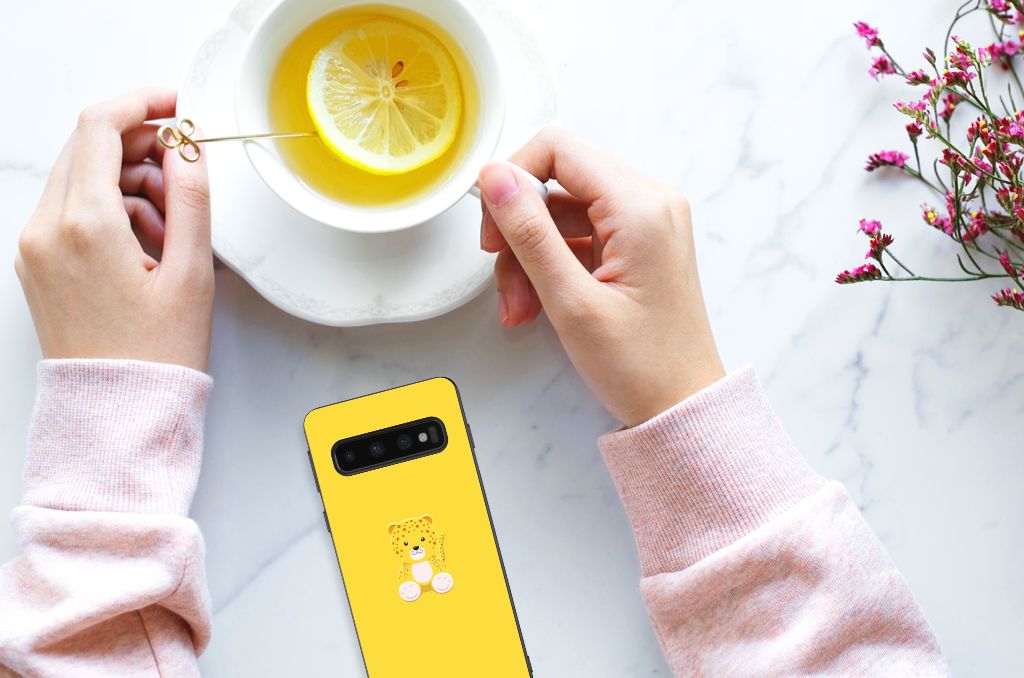 Samsung Galaxy S10 Bumper Hoesje Baby Leopard B2C Telecom