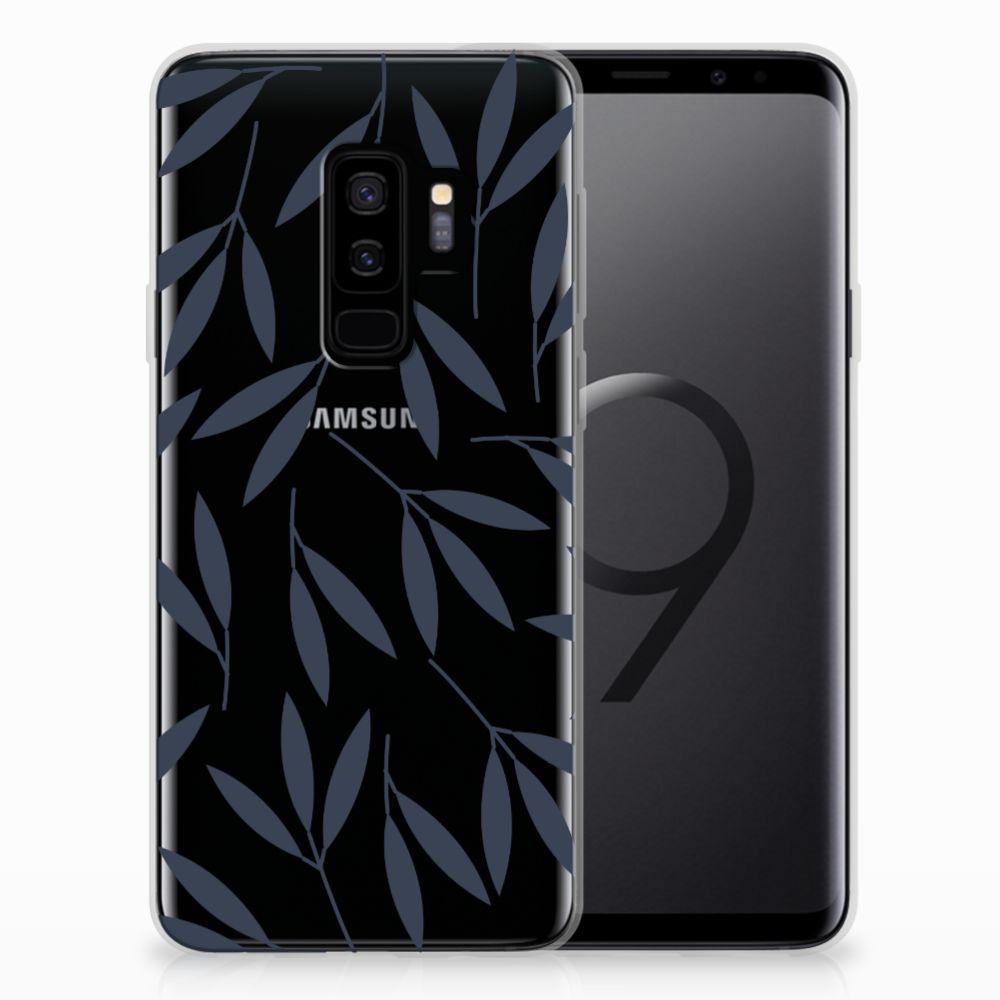 Samsung Galaxy S9 Plus TPU Case Leaves Blue