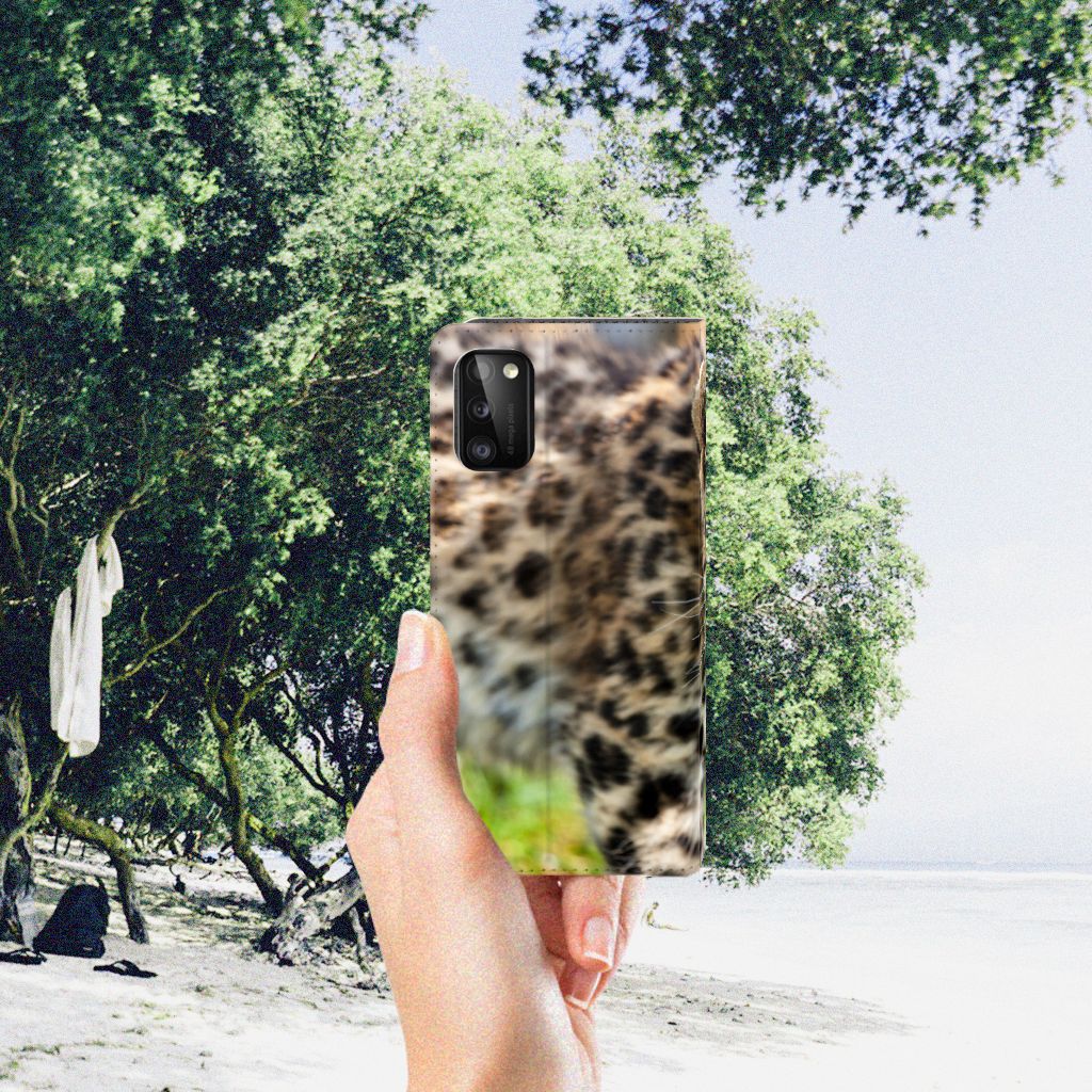 Samsung Galaxy A41 Hoesje maken Baby Luipaard - B2C Telecom