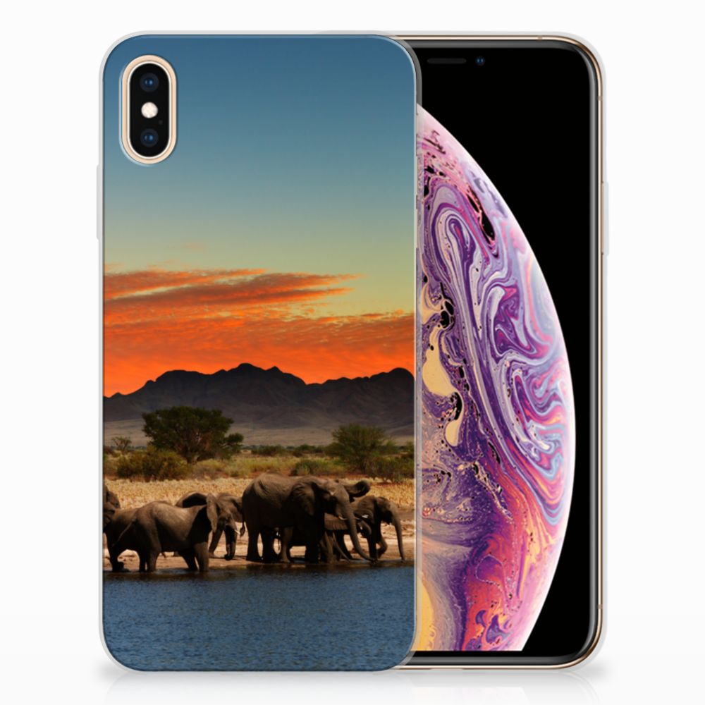 Apple iPhone Xs Max TPU Hoesje Olifanten