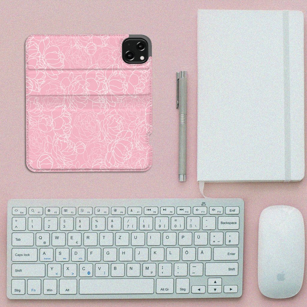 iPhone 13 Smart Cover White Flowers