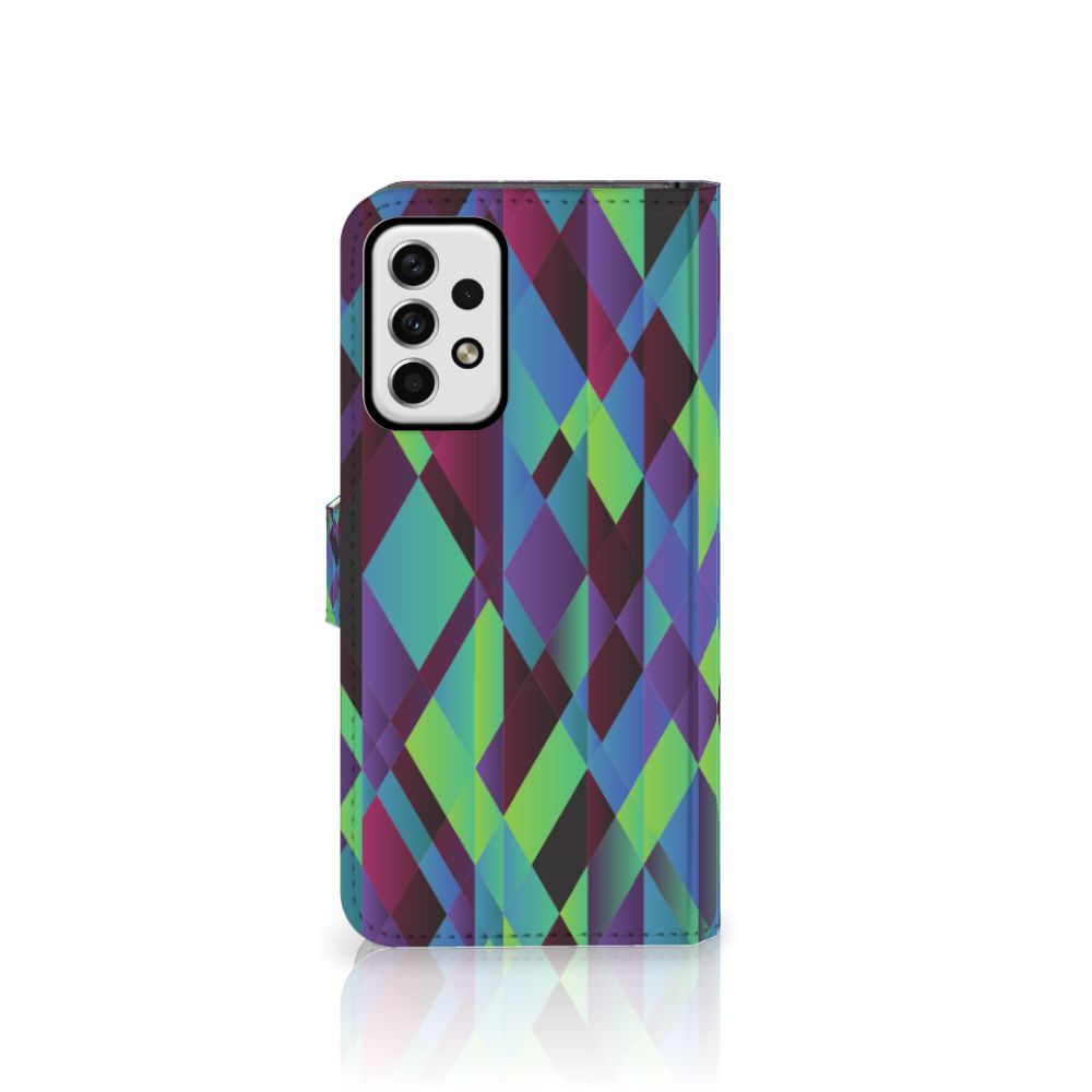 Samsung Galaxy A23 Book Case Abstract Green Blue