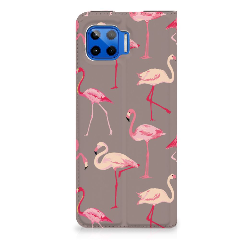 Motorola Moto G 5G Plus Hoesje maken Flamingo - B2C Telecom