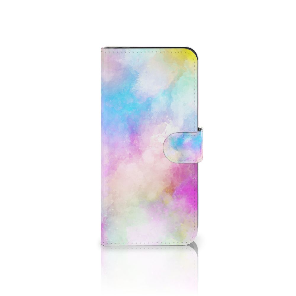 Hoesje Motorola Moto G24 | G04 | G24 Power Watercolor Light met kleurrijk pastel ontwerp.
