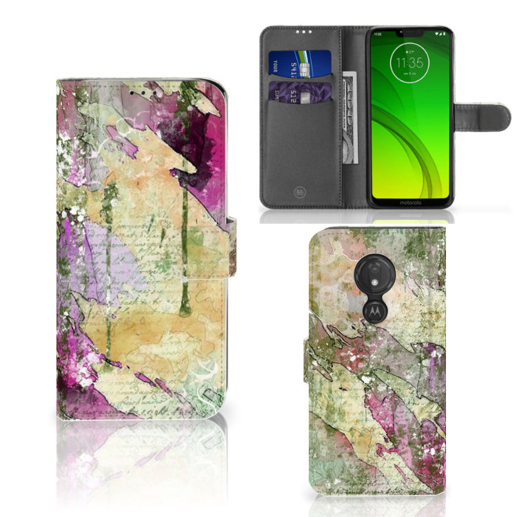 Hoesje Motorola Moto G7 Power Letter Painting