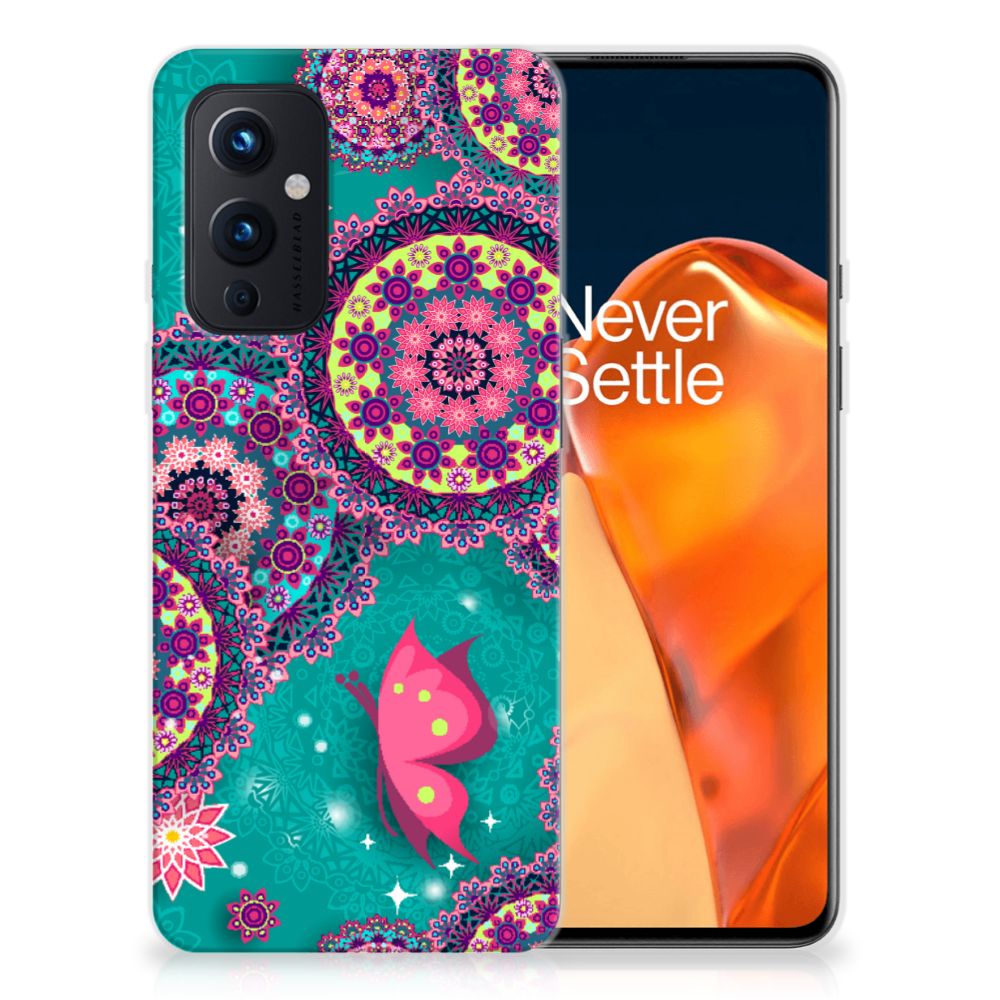 OnePlus 9 Hoesje maken Cirkels en Vlinders