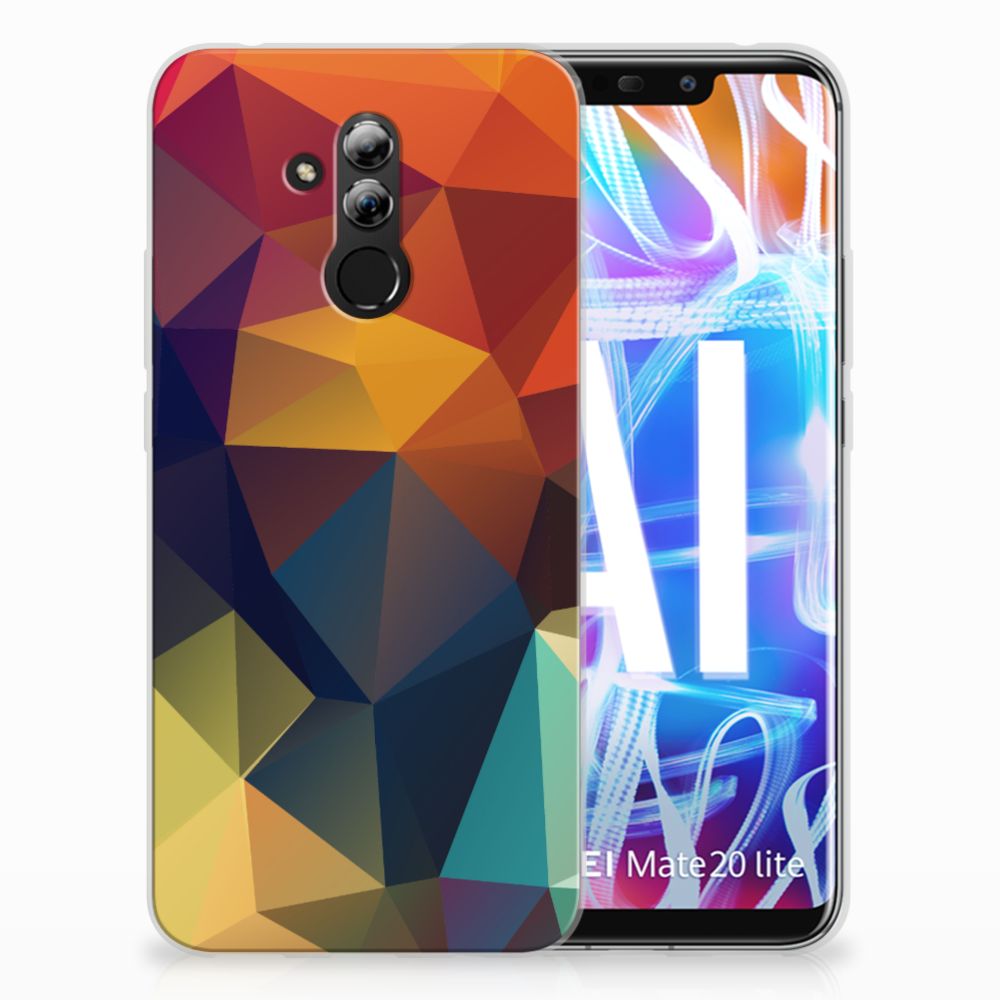 Huawei Mate 20 Lite TPU Hoesje Polygon Color