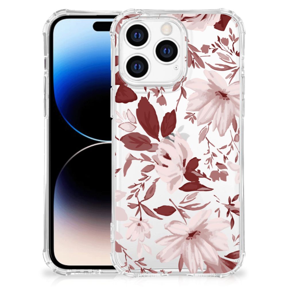 Back Cover Apple iPhone 14 Pro Max Watercolor Flowers B2C Telecom